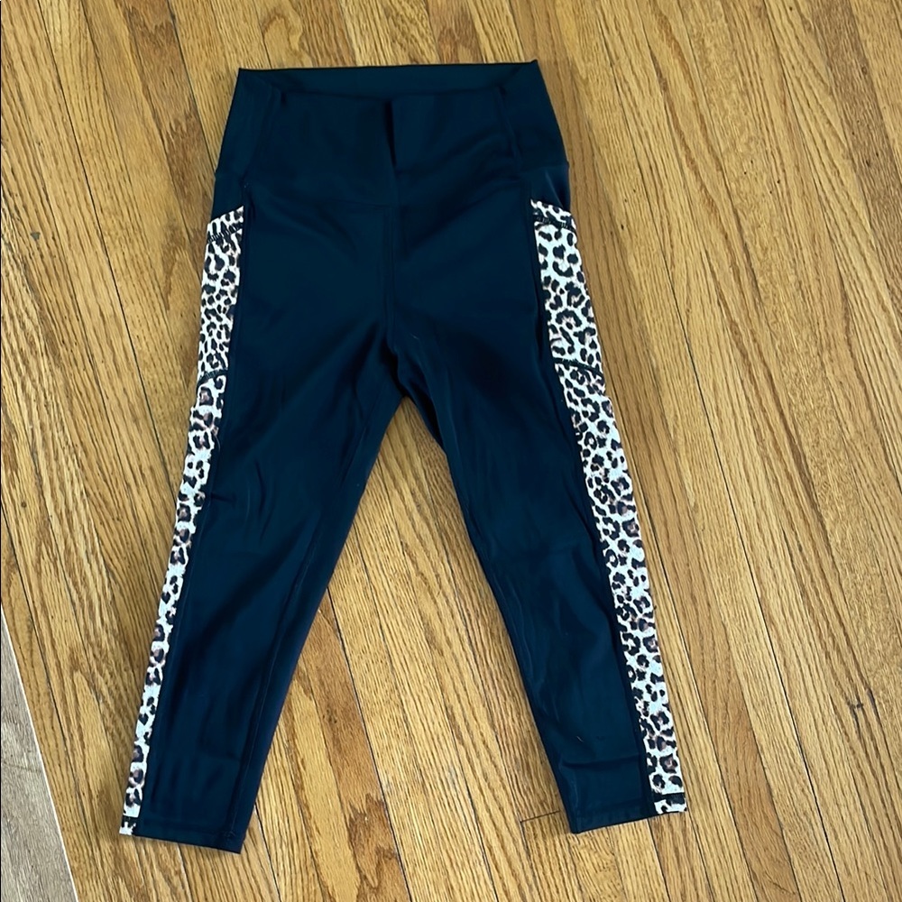 ZYIA Black Leopard Print Leggings